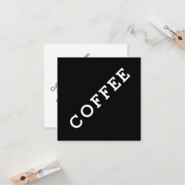 Tarjeta De Fidelización Palabra simple Loyalty Coffee Punch-Card Angle