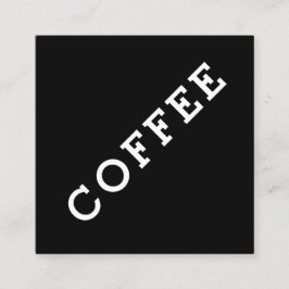 Tarjeta De Fidelización Palabra simple Loyalty Coffee Punch-Card Angle