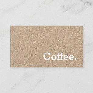 Tarjeta De Fidelización Palabra simple Minima Lealty Coffee Punch-Card Cra