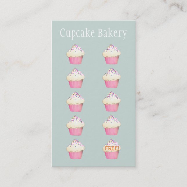 Tarjeta De Fidelización Panadería Pastel de pasteles Baker Puntaje de leal (Anverso)