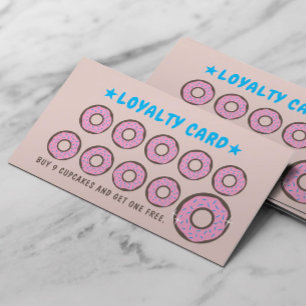 Tarjeta De Fidelización Pasteles de pastelería y panadería de fidelidad