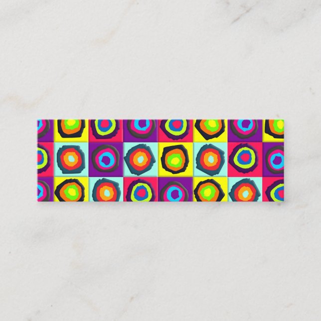 Tarjeta De Fidelización patrón de círculos (Anverso)