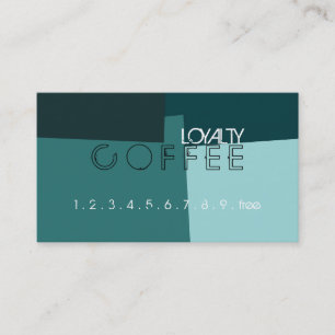 Tarjeta De Fidelización Patrón de color retro del punzón del café de fi