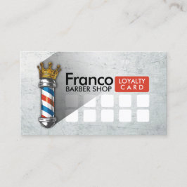 Tarjeta De Fidelización Peluquería de peluquería de la corona de la corona