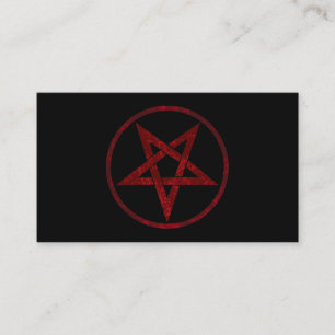 Tarjeta De Fidelización Pentagram del diablo Rojo
