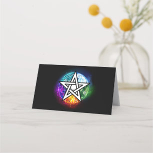 Tarjeta De Fidelización pentagrama wiccano