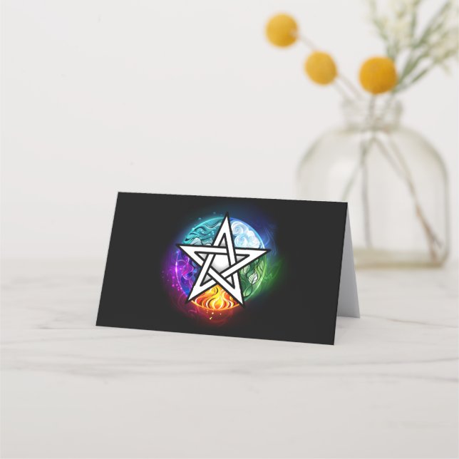 Tarjeta De Fidelización pentagrama wiccano (Anverso)