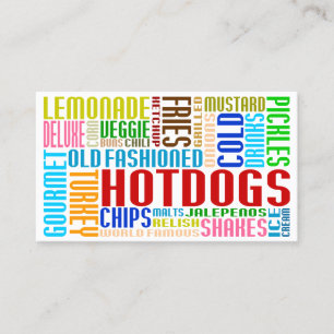 Tarjeta De Fidelización perritos calientes (web de palabras)