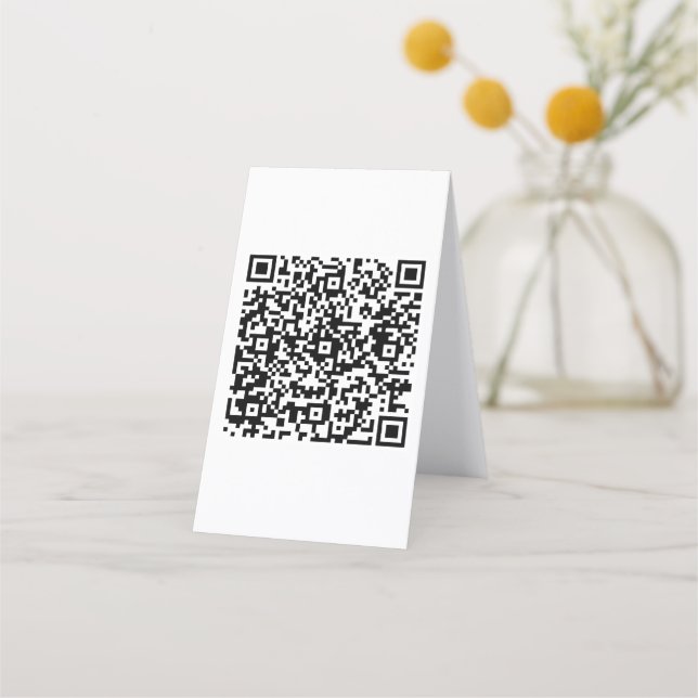 Tarjeta De Fidelización Personalizado de negocio de código QR  (Anverso)