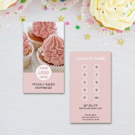 Tarjeta De Fidelización Personalizado Logo Bakery Profesional Business