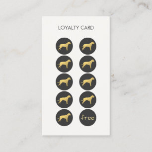 Tarjeta De Fidelización Pet Care Veterinarian Loyalty Punch Business Card