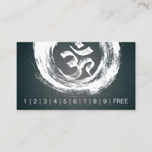 Tarjeta De Fidelización Pincel de lealtad del instructor de YOGA OM ZEN Sí