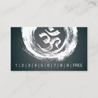Tarjeta De Fidelización Pincel de lealtad del instructor de YOGA OM ZEN Sí