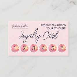 Tarjeta De Fidelización Pink Bright Bokeh