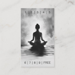 Tarjeta De Fidelización Pintura de tinta blanca negra del instructor de me