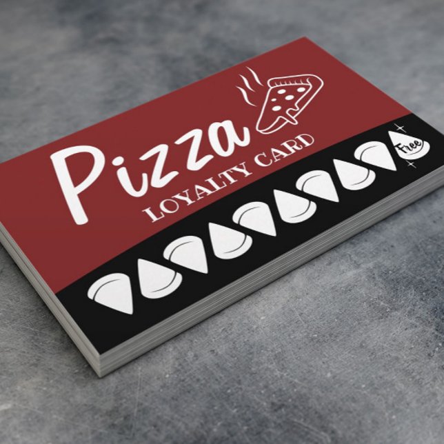 Tarjeta De Fidelización Pizza Pasta Restaurant Loyalty Punch (Subido por el creador)