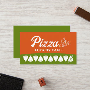 Tarjeta De Fidelización Pizza Shop Pasta Restaurant Loyalty Punch