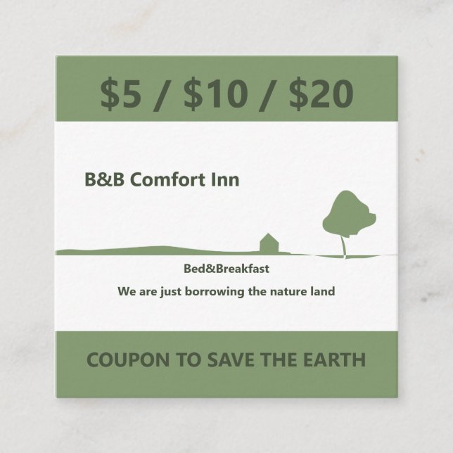 Tarjeta de fidelización plana (Anverso)