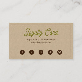 Tarjeta de fidelización plana