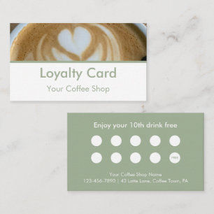 Tarjeta De Fidelización Plantilla de foto verde menta moderna personalizab