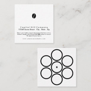 Tarjeta De Fidelización plaza de café del programa de lealtad