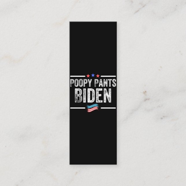 Tarjeta De Fidelización Poopy Pants Biden (Anverso)