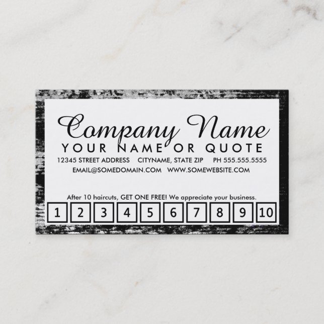 Tarjeta De Fidelización programa americano de la lealtad de la belleza (Anverso)