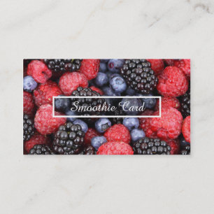 Tarjeta De Fidelización programa de la lealtad del smoothie de la fruta