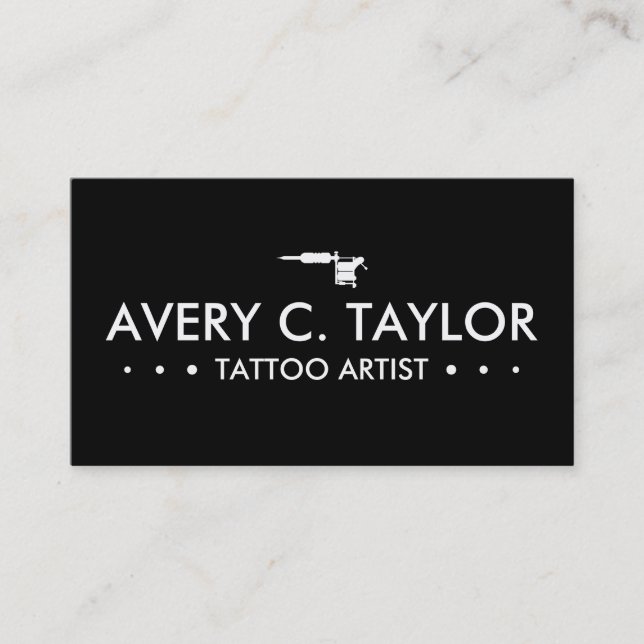 Tarjeta De Fidelización Programa de la lealtad del TATUAJE 3dots (Anverso)