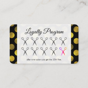 Tarjeta De Fidelización Programa de Lealtad Polka Dot