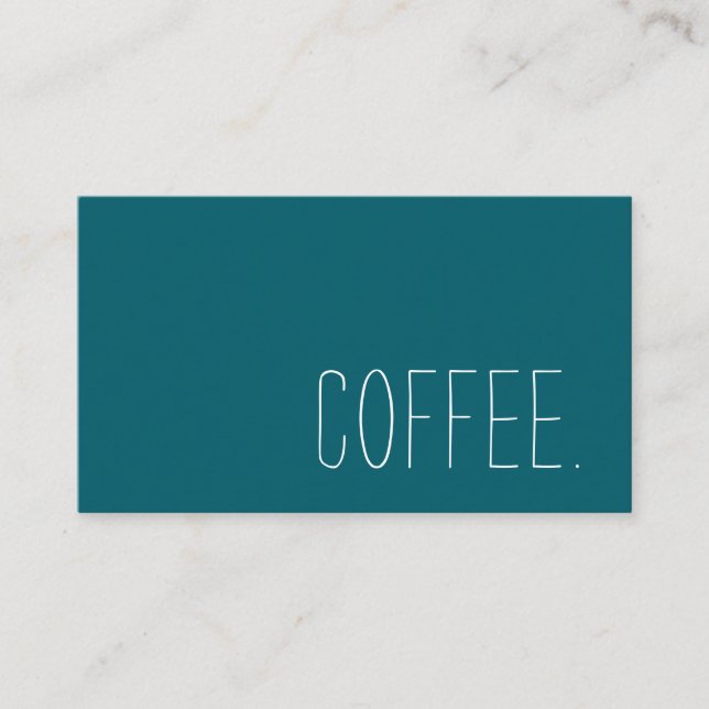 Tarjeta De Fidelización Programa de Lealtad Simple para Cafeterías (Anverso)