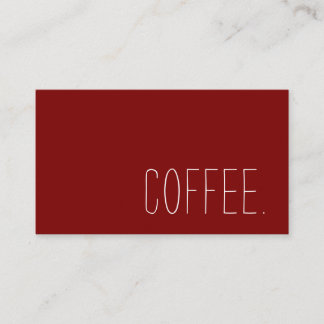 Tarjeta De Fidelización Programa de Lealtad Simple para Cafeterías