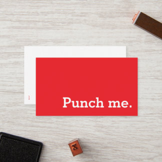 Tarjeta De Fidelización Punch Me Simple Dark Loyalty Coffee Punch-Card