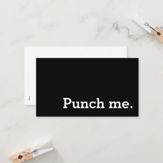 Tarjeta De Fidelización Punch Me Simple Dark Loyalty Coffee Punch Card