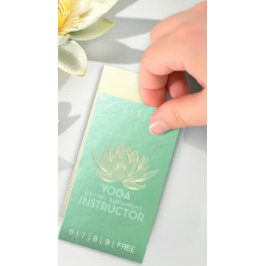 Tarjeta De Fidelización Puntuación de lealtad del instructor de meditación