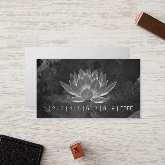 Tarjeta De Fidelización Puntuación de lealtad del instructor de meditación (Anverso/Reverso In Situ)