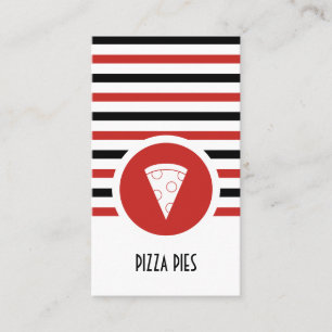 Tarjeta De Fidelización Puntuación de lealtad en rayas de Moda pizza Slic