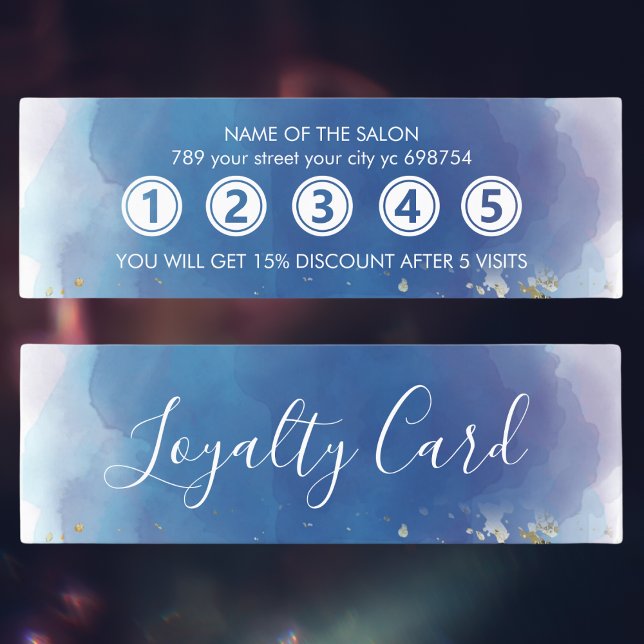 Tarjeta De Fidelización Purpurina de Glam moderno con escritura de firma h (Holographic Signature Script Modern Glam Glitter Loyalty Card
)