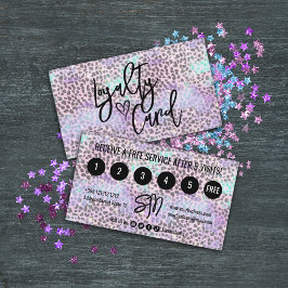 Tarjeta De Fidelización Purpurina irlandés moderna Girly