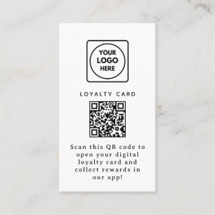 Tarjeta De Fidelización QR Virtual Enlace Empresarial de Recompensa Digi