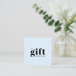 Tarjeta De Fidelización Regalo de Negocios Simple y Elegante