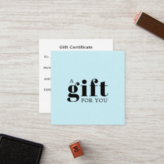 Tarjeta De Fidelización Regalo de Negocios Simple y Elegante