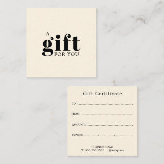 Tarjeta De Fidelización Regalo Promocional para Salón de Negocios