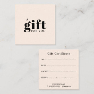 Tarjeta De Fidelización Regalo Promocional para Salón de Negocios
