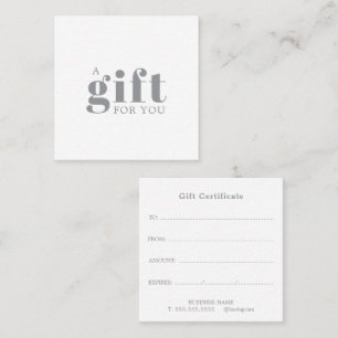 Tarjeta De Fidelización Regalo promocional para salón de negocios