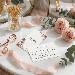 Tarjeta De Fidelización Rejilla de recompensa de círculo floral Tech & Bea