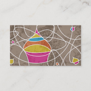Tarjeta De Fidelización retro CUPCAKE moldea la lealtad del cliente