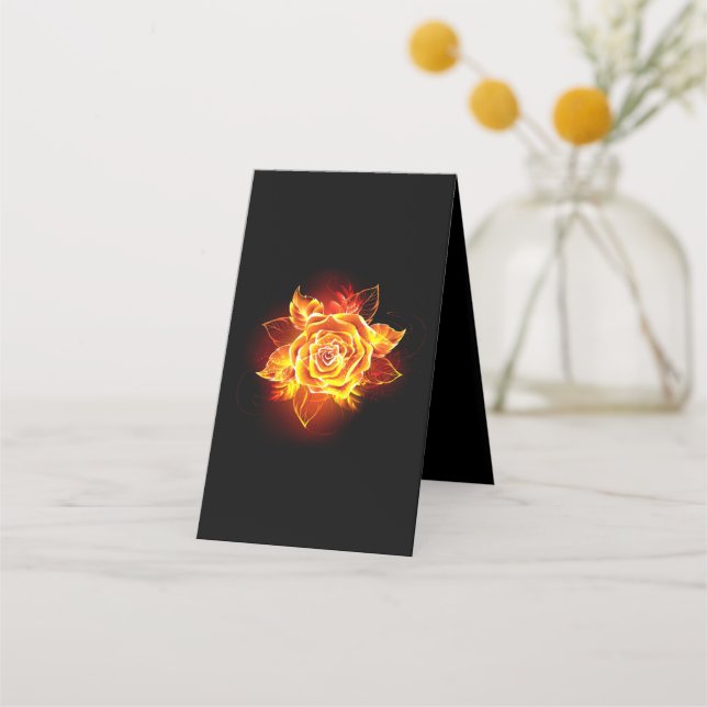 Tarjeta De Fidelización Rosa de incendios en auge (Reverso)