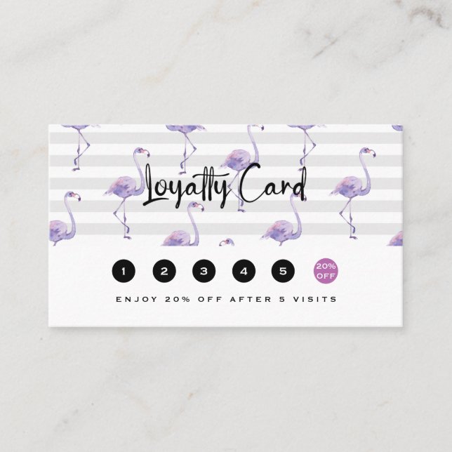 Tarjeta De Fidelización Rosa de lujo clásico blanco (Anverso)