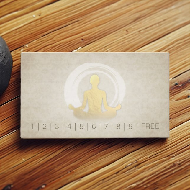 Tarjeta De Fidelización RÓTULO ZEN Pose de Meditación de Puntuación de Lea (Subido por el creador)